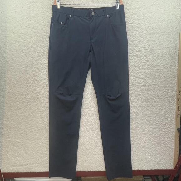 Eddie Bauer Pants Mens 36x34 Blue Performance 5 Pocket Travel Lightweight Golf - Picture 1 of 13